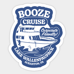 Booze Cruise On Lake Wallenpaupack - The Office Parody Sticker